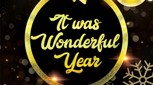 It was a wonderful year